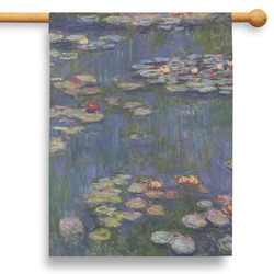 Water Lilies by Claude Monet 28" House Flag - Double Sided