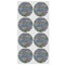 Water Lilies by Claude Monet Icing Circle - Medium - Set of 8