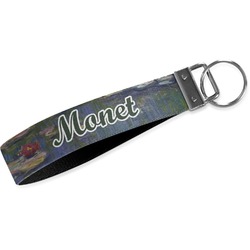 Water Lilies by Claude Monet Webbing Keychain Fob - Small