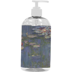 Water Lilies by Claude Monet Plastic Soap / Lotion Dispenser (16 oz - Large - White)