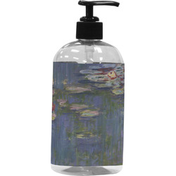 Water Lilies by Claude Monet Plastic Soap / Lotion Dispenser (16 oz - Large - Black)