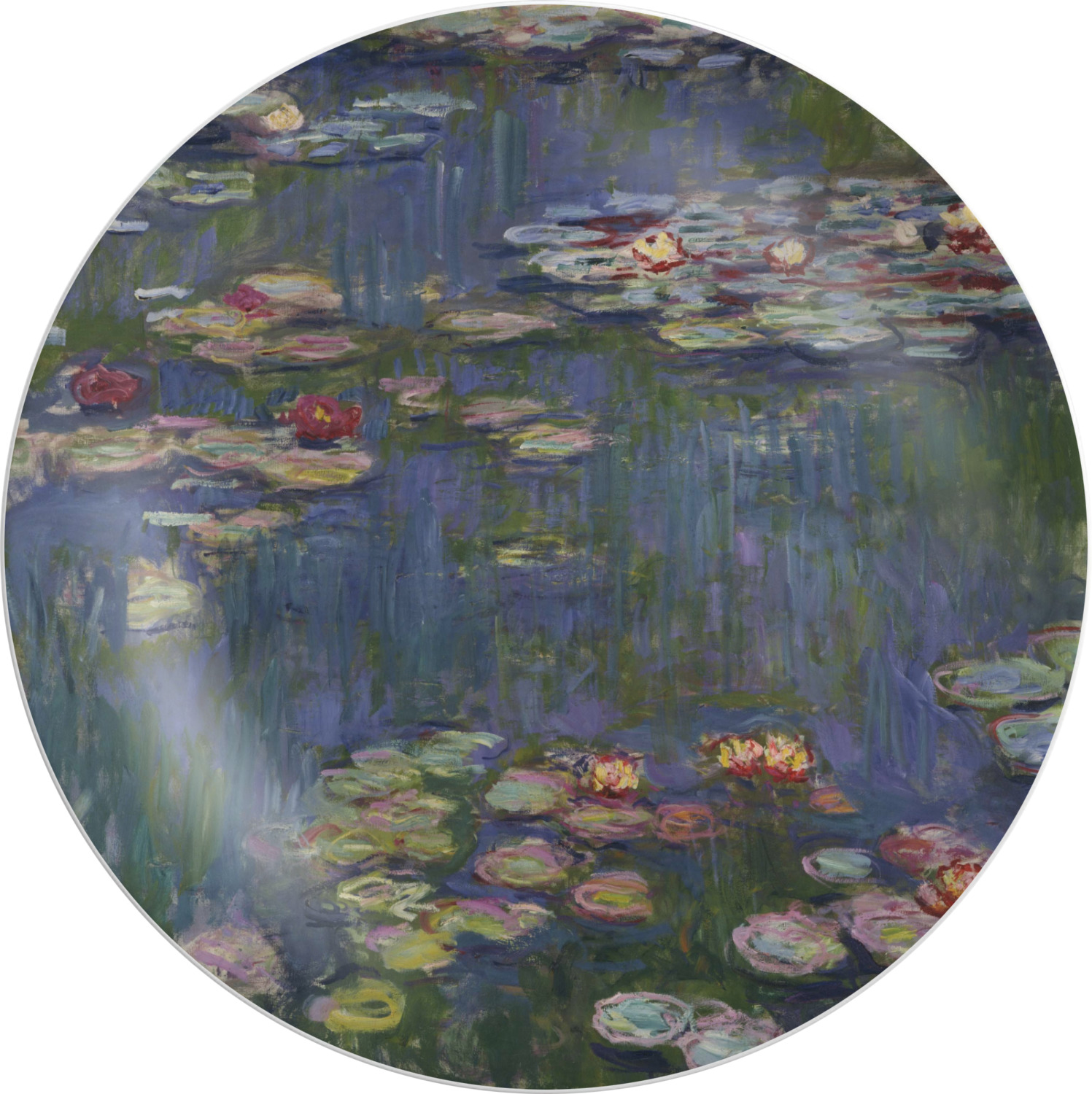 Water Lilies by Claude Monet Melamine Plate - YouCustomizeIt