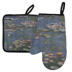 Water Lilies by Claude Monet Left Oven Mitt & Pot Holder Set