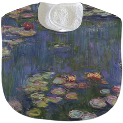 Water Lilies by Claude Monet Velour Baby Bib