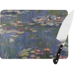 Water Lilies by Claude Monet Rectangular Glass Cutting Board - Medium - 11"x8"
