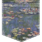 Water Lilies by Claude Monet Iron On Faux Pocket