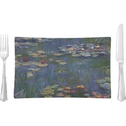 Water Lilies by Claude Monet Glass Rectangular Lunch / Dinner Plate