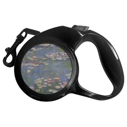 Water Lilies by Claude Monet Retractable Dog Leash - Medium