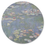 Water Lilies by Claude Monet Round Rubber Backed Coaster