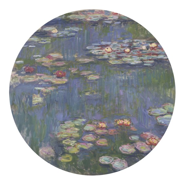 Custom Water Lilies by Claude Monet Round Decal - Large