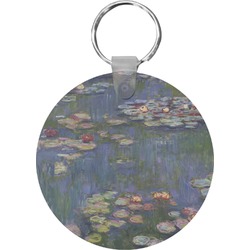 Water Lilies by Claude Monet Round Plastic Keychain