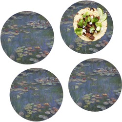 Water Lilies by Claude Monet Set of 4 Glass Lunch / Dinner Plate 10"