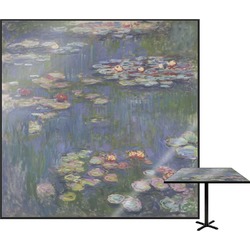 Water Lilies by Claude Monet Square Table Top - 30"