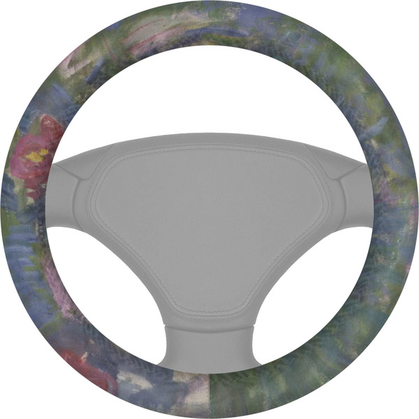 Custom Water Lilies by Claude Monet Steering Wheel Cover