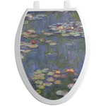 Water Lilies by Claude Monet Toilet Seat Decal - Elongated