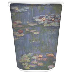 Water Lilies by Claude Monet Waste Basket - Single Sided (White)