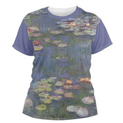 Water Lilies by Claude Monet Women's Crew T-Shirt - Small