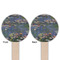 Water Lilies by Claude Monet Wooden 6" Food Pick - Round - Double Sided - Front & Back