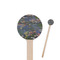 Water Lilies by Claude Monet Wooden 7.5" Stir Stick - Round - Closeup