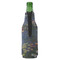 Water Lilies by Claude Monet Zipper Bottle Cooler - BACK (bottle)