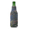 Water Lilies by Claude Monet Zipper Bottle Cooler - FRONT (bottle)