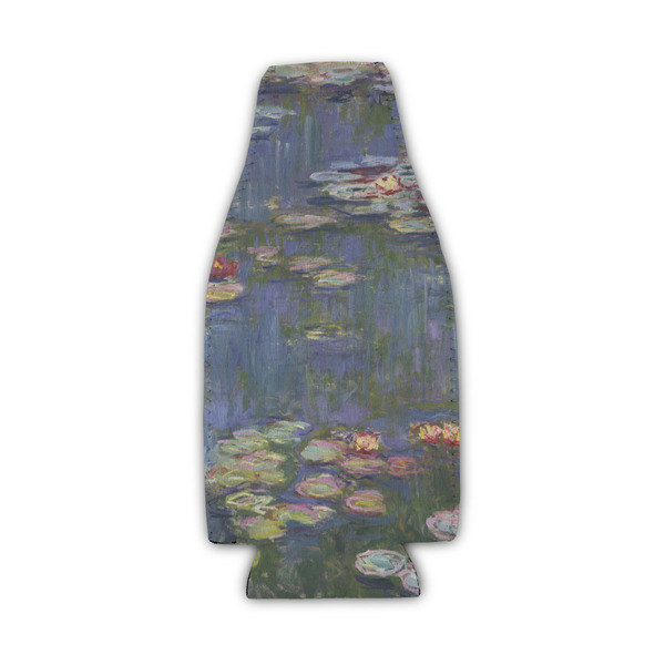 Custom Water Lilies by Claude Monet Zipper Bottle Cooler