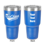 Graduating Students 30 oz Stainless Steel Tumbler - Royal Blue - Double-Sided (Personalized)