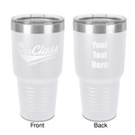 Graduating Students 30 oz Stainless Steel Tumbler - White - Double-Sided (Personalized)