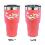 Graduating Students 30 oz Stainless Steel Tumbler - Coral - Double Sided (Personalized)