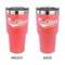 Graduating Students 30 oz Stainless Steel Ringneck Tumblers - Coral - Double Sided - APPROVAL