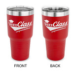 Graduating Students 30 oz Stainless Steel Tumbler - Red - Double Sided (Personalized)