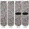 Graduating Students Adult Crew Socks - Double Pair - Front and Back - Apvl