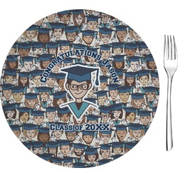 Graduating Students 8" Glass Appetizer / Dessert Plates - Single or Set (Personalized)