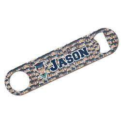 Graduating Students Bar Bottle Opener - White w/ Name or Text