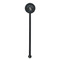 Graduating Students Black Plastic 5.5" Stir Stick - Round - Single Stick