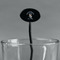 Graduating Students Black Plastic 7" Stir Stick - Oval - Main