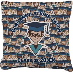 Graduating Students Faux-Linen Throw Pillow 20" (Personalized)