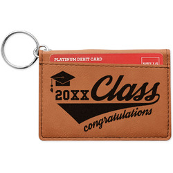 Graduating Students Leatherette Keychain ID Holder - Single Sided (Personalized)