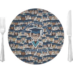 Graduating Students Glass Lunch / Dinner Plate 10" (Personalized)