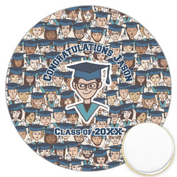 Graduating Students Printed Cookie Topper - 3.25" (Personalized)