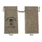 Graduating Students Large Burlap Gift Bags - Front Approval