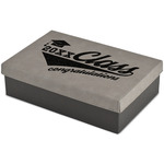 Graduating Students Large Gift Box w/ Engraved Leather Lid (Personalized)