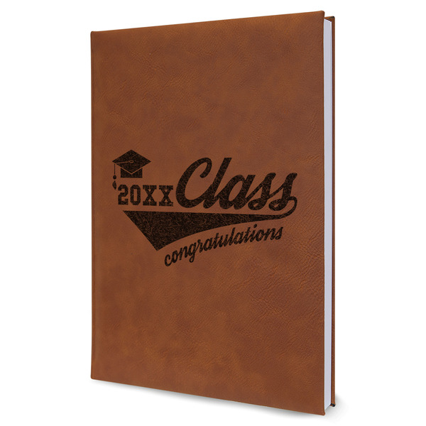 Custom Graduating Students Leather Sketchbook - Large - Double Sided (Personalized)