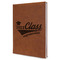 Graduating Students Leather Sketchbook - Large - Single Sided - Angled View