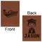 Graduating Students Leatherette Sketchbooks - Large - Double Sided - Front & Back View
