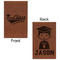 Graduating Students Leatherette Sketchbooks - Small - Double Sided - Front & Back View