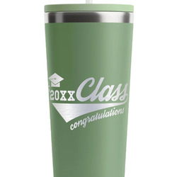 Graduating Students RTIC Everyday Tumbler with Straw - 28oz - Light Green - Single-Sided (Personalized)