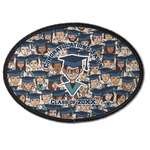 Graduating Students Iron On Oval Patch w/ Name or Text