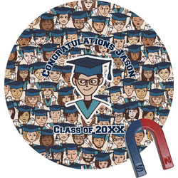 Graduating Students Round Fridge Magnet (Personalized)