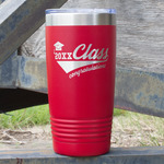 Graduating Students 20 oz Stainless Steel Tumbler - Red - Double Sided (Personalized)